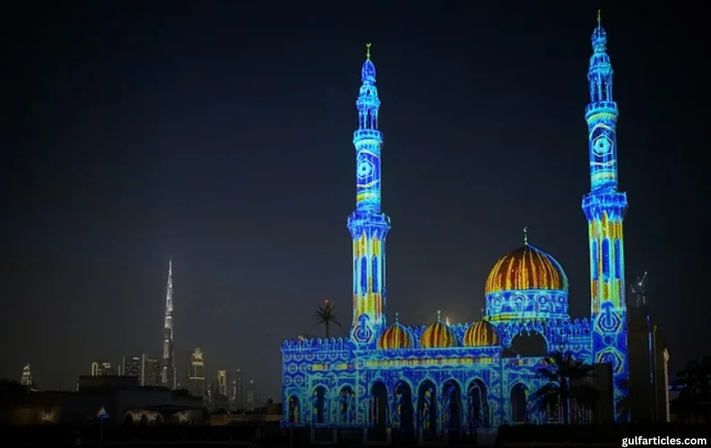 ‘Anwaar Dubai’ Light Projections Transform City’s Iconic Mosques During Ramadan