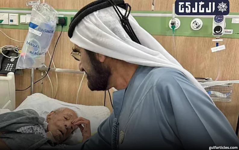 Sheikh Mohammed Visits Mohammed Abdullah Al Suwaidi in Hospital