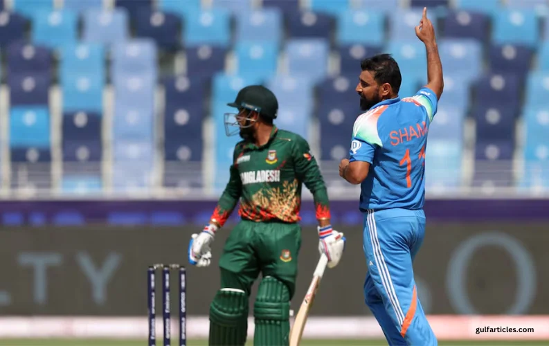 Gill’s Century, Shami’s Five-Wicket Haul Lead India to Victory Over Bangladesh